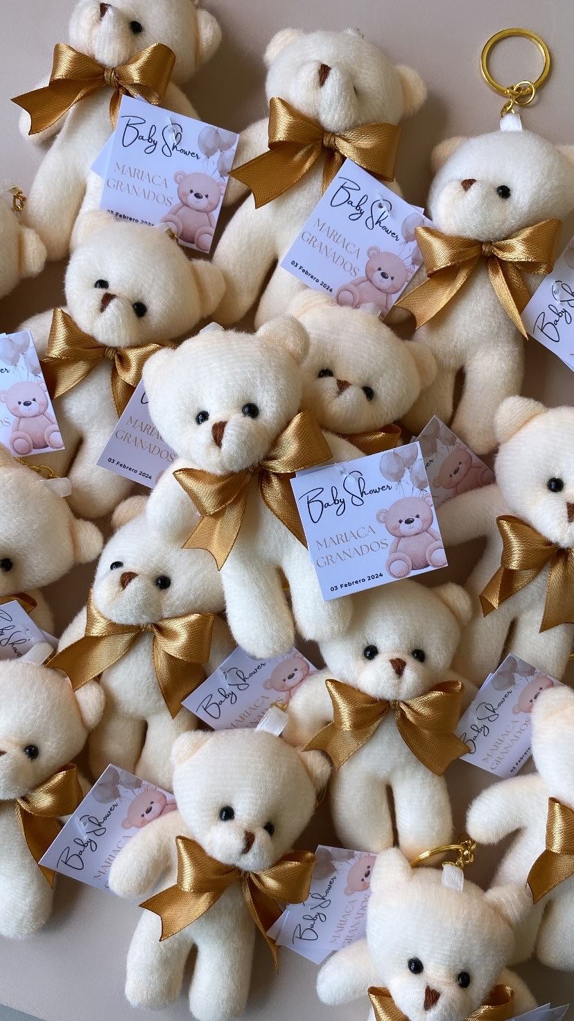 Osito Remembear Con Moño y Dije 12 PIEZAS