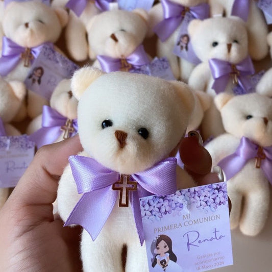 Osito Remembear Con Moño y Dije 12 PIEZAS